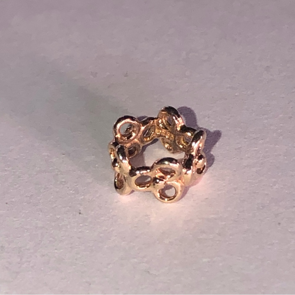 Pandora Solid 14k Trinity Spacer Charm 585 Ale